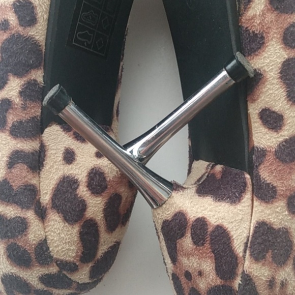 Suzyshier Leppard Women's 4" heels size 10 Brown and Black - Picture 4 of 10